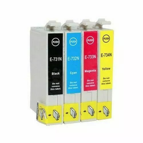 E - 0731N Compatible Inkjet Cartridge Set 4 Ink Cartridges - Office Catch