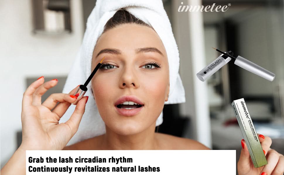 Eyelashes Enhancing Serum, Natural Formula Growth Serum, Results in 3 - 4 Weeks for Longer, Thicker, and Fuller Eyelashes. 5ML - Office Catch