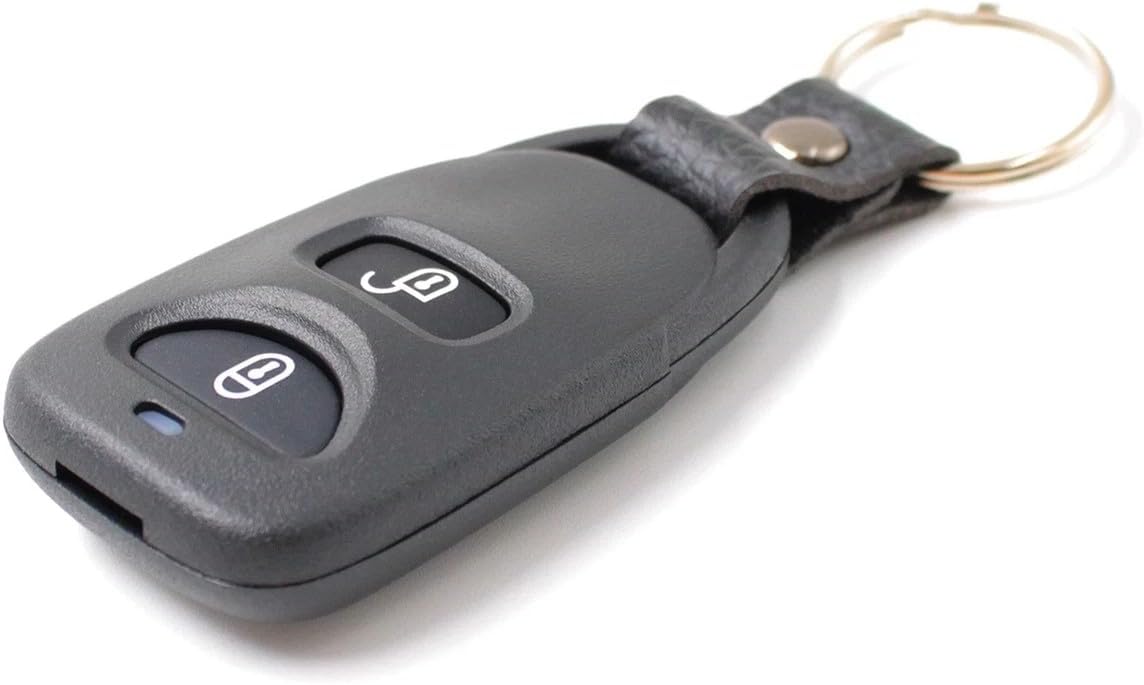 Hyundai Santa Fe & Tucson 2 - Button Remote Key Shell Replacement – Durable Case with Rubber Button Pad - Office Catch