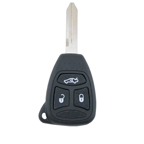Jeep Grand Cherokee KK Key Shell Replacement – 3 - Button Remote Case with Blank Key Blade (2008–2012) - Office Catch