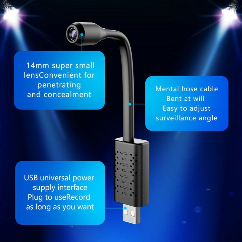 Mini Spy Cam 1080P HD Wifi Camera Hidden Wireless Home Surveillance Security - Office Catch