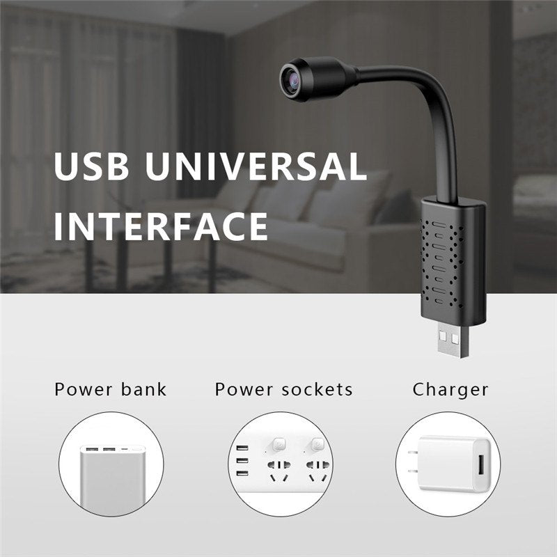Mini Spy Cam 1080P HD Wifi Camera Hidden Wireless Home Surveillance Security - Office Catch