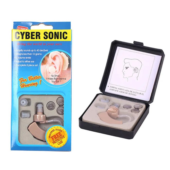 Portable Mini Wireless Hearing Aids Sound BTE with Noise Reduction Chip - Office Catch