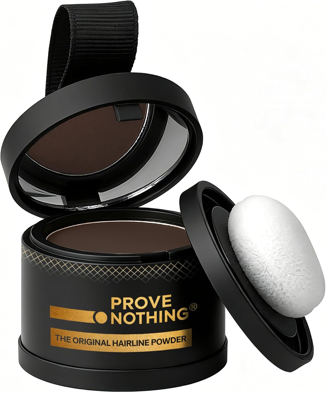 Prove Nothing Hairline Powder Root Touch - Up Designed in Australia, Gray Coverage, Bald Spot Concealer, Thinning Hair Fill - In Powder, Sweat & Water Resistant, 24 - Hour Wear for Women & Men (Dark Brown) - Office Catch