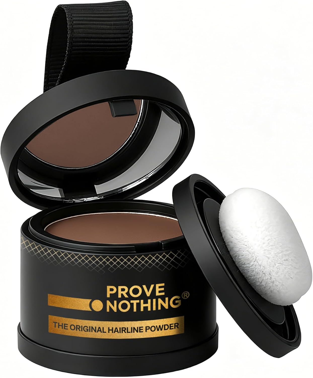PROVE NOTHING Hairline Powder Root Touch - Up Designed in Australia, Gray Coverage, Bald Spot Concealer, Thinning Hair Fill - In Powder, Sweat & Water Resistant, 24 - Hour Wear for Women & Men (Medium Brown) - Office Catch