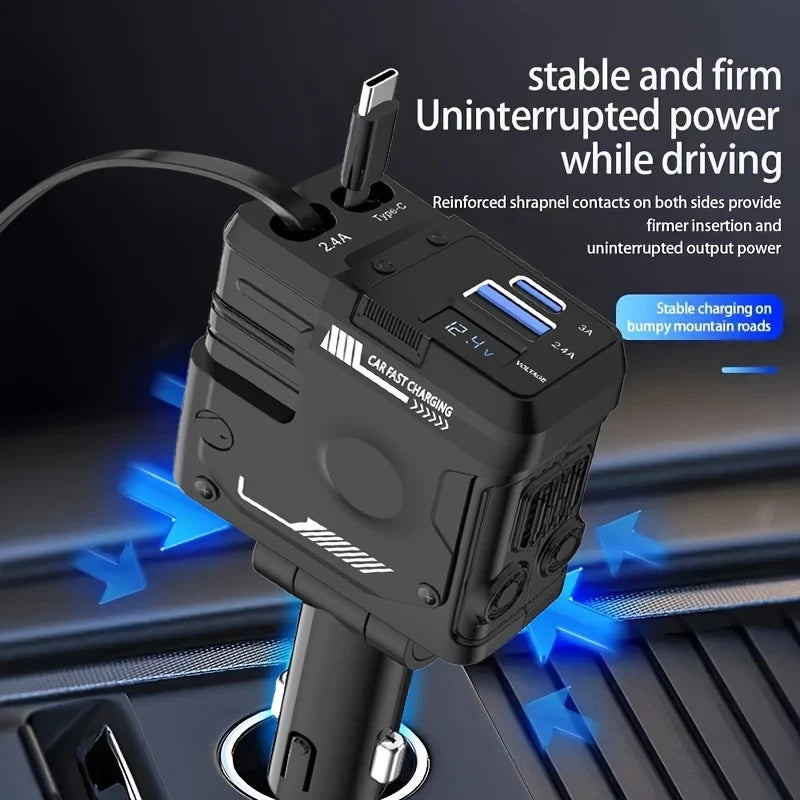 Fast-charging 4 devices in a car