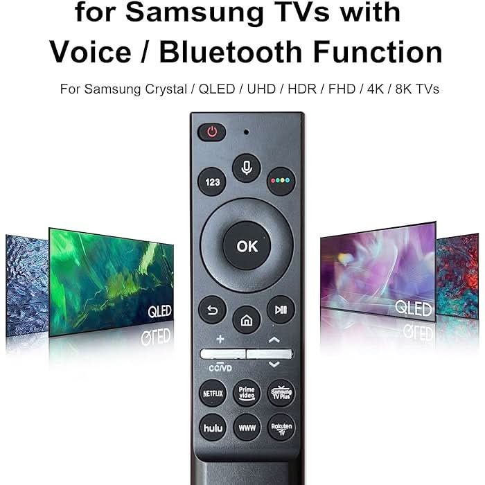 Samsung BN59 - 01266A BN59 - 01298C Replacement Universal Smart TV Remote with Voice Control | Works with 200+ Samsung TV Models - Battery Mate