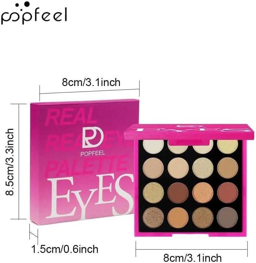 TAVICE 16 - Color Eyeshadow Palette Highly Pigmented Matte, Earth & Vibrant Rainbow Shades, Portable and Long - Lasting Makeup - Office Catch