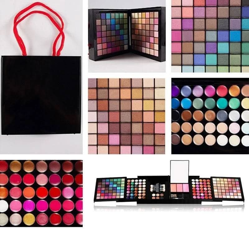 TAVICE 177 - Color Professional Makeup Kit Eyeshadow Palette with Blush, Lip Gloss, Concealer & Eyebrow Powder - Office Catch