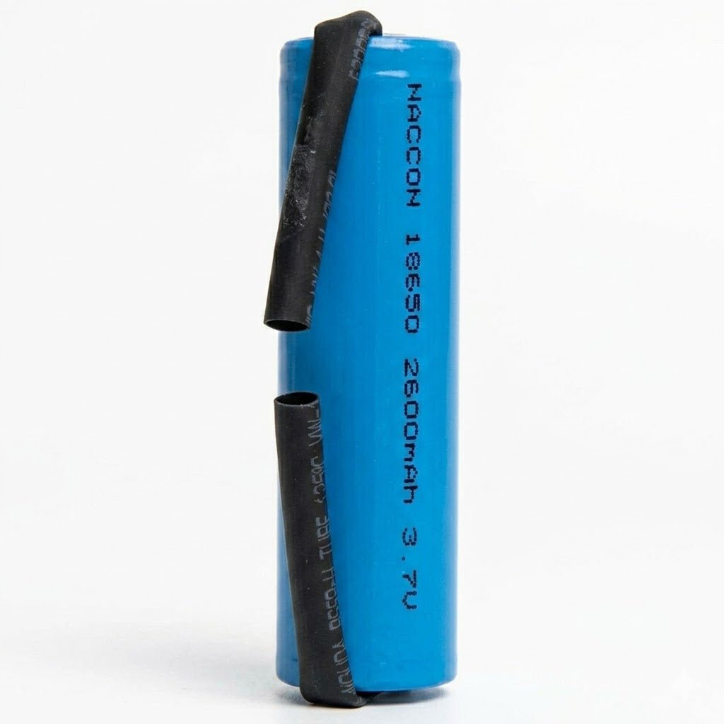 TAVICE 18650 Rechargeable Li - Ion Battery 2600mAh 3.7V Solder Tag Compatible Use - Office Catch