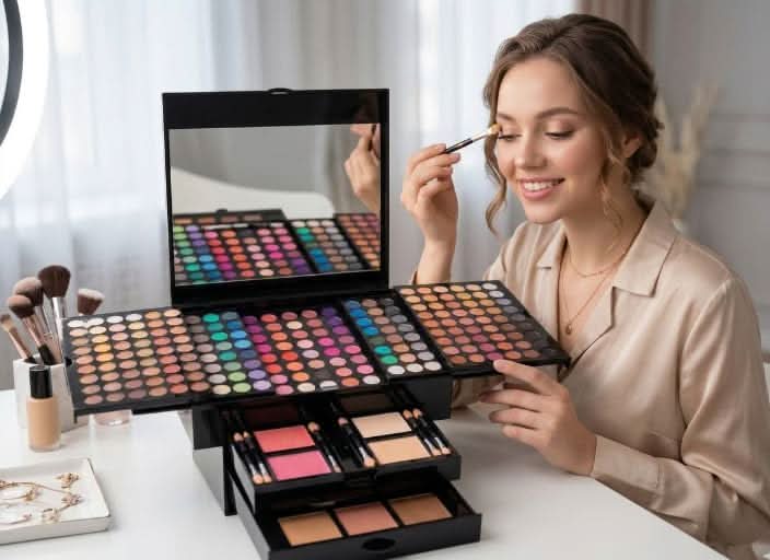 TAVICE 194 - Color Eyeshadow Palette Pearly and Matte Shades, Highly Pigmented Makeup Palette - Office Catch