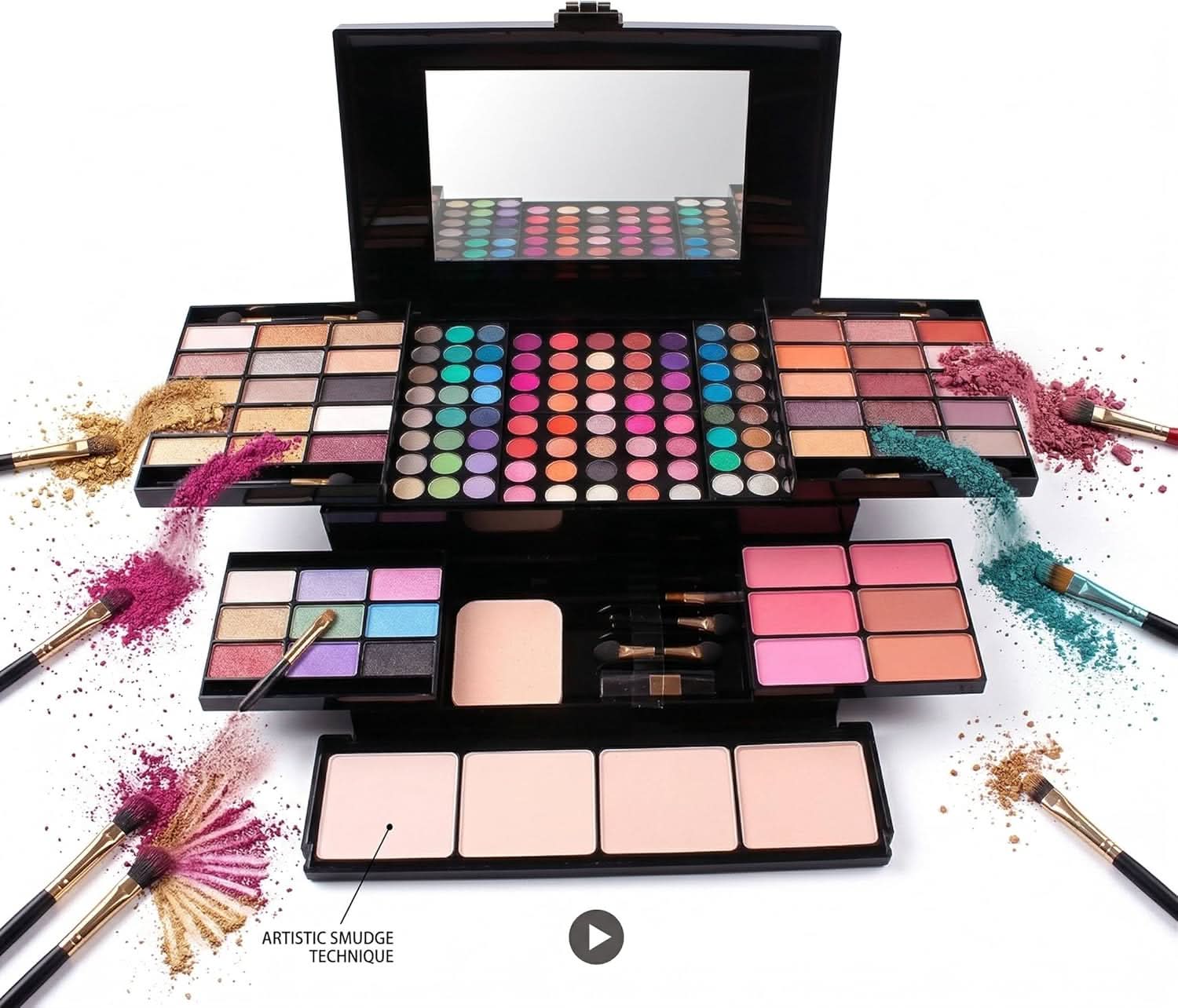 TAVICE 194 - Color Eyeshadow Palette Pearly and Matte Shades, Highly Pigmented Makeup Palette - Office Catch