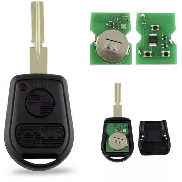 TAVICE 2 PACK BMW 3 Button Compatible Complete Remote Key For E31 E32 E34 E36 E38 E39 E46 Z3 - Office Catch