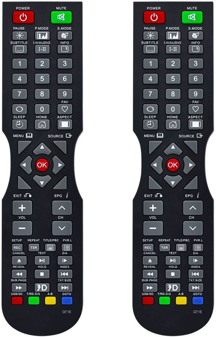 TAVICE 2 PACK Compatible Remote For SONIQ QT1E QT155 QT166 QT138 Remote TV E55V13A E55V14B - Office Catch