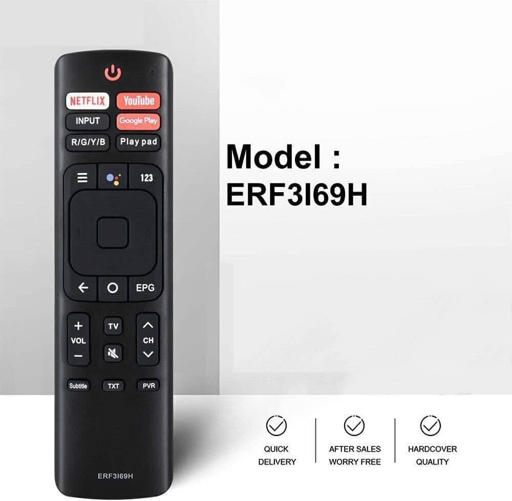 TAVICE 2 PACK ERF3I69H Remote Control for HISENSE TV 50RG 55RG 65RG RG SERIES ERF3169H - Office Catch