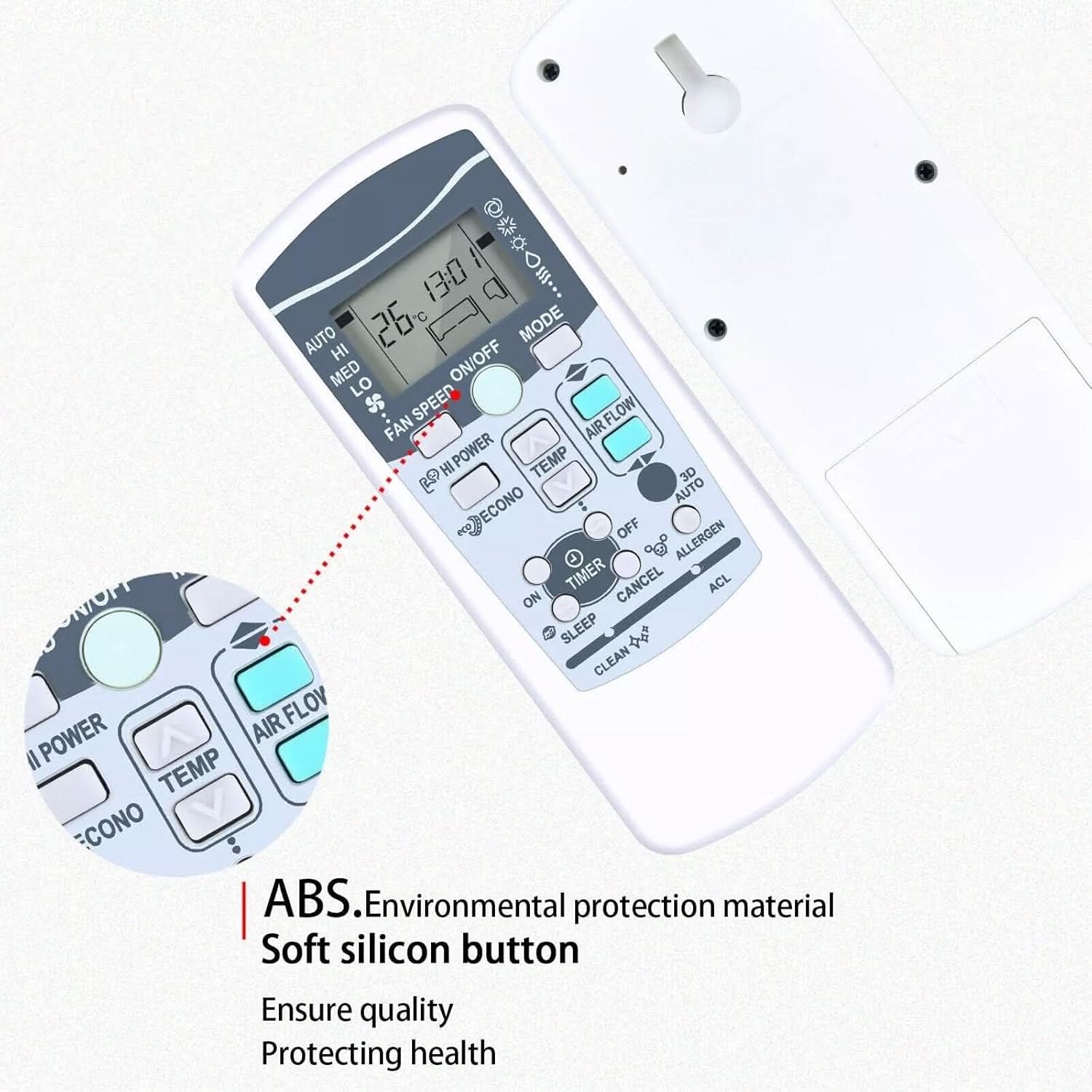 TAVICE 2 Pack Replacement RKX502A001 Remote Control for Mitsubishi Air Conditioner Also Compatible with RKX502A001B RKX502A001C RKX502A001F RKX502A001G RKX502A001P RKX502A001S RKX502A017A RKT502A420 RKW502A200B - Office Catch