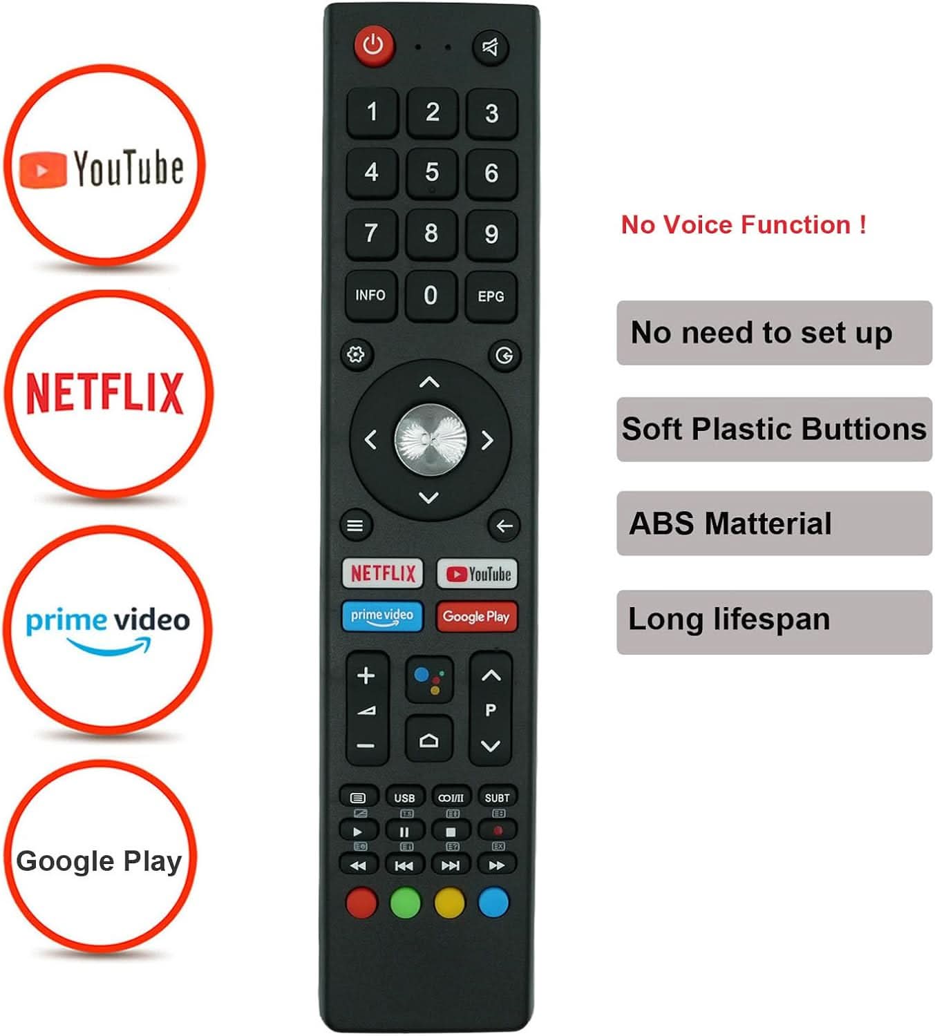 TAVICE 2 PACK RM - C3362 RM - C3367 RM - C3407 Replacement Remote for JVC Smart TV Televisions - Office Catch
