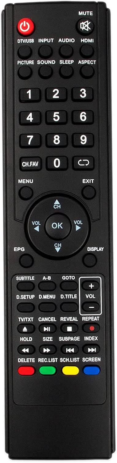 TAVICE 2 PACK TEAC TV Compatible 0118020315 Remote Control FOR LCDV2656HDR LCDV3256 - Office Catch