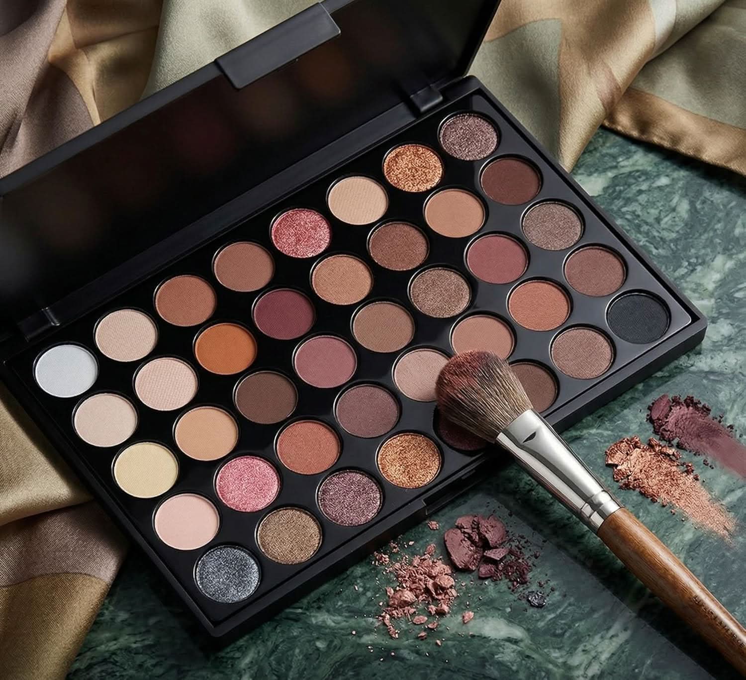 TAVICE 40 - Color Eyeshadow Palette Matte, Shimmer & Metallic Eye Makeup Palette for Long - Lasting, Blendable Looks - Office Catch