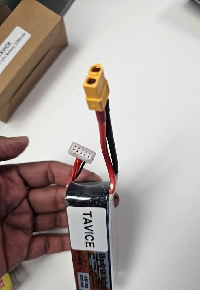 TAVICE 4S LiPo Battery 14.8V 2200mAh 120C with XT60 Connector Compatible with RC Drone, FPV, Quadcopter & Helicopter - Office Catch