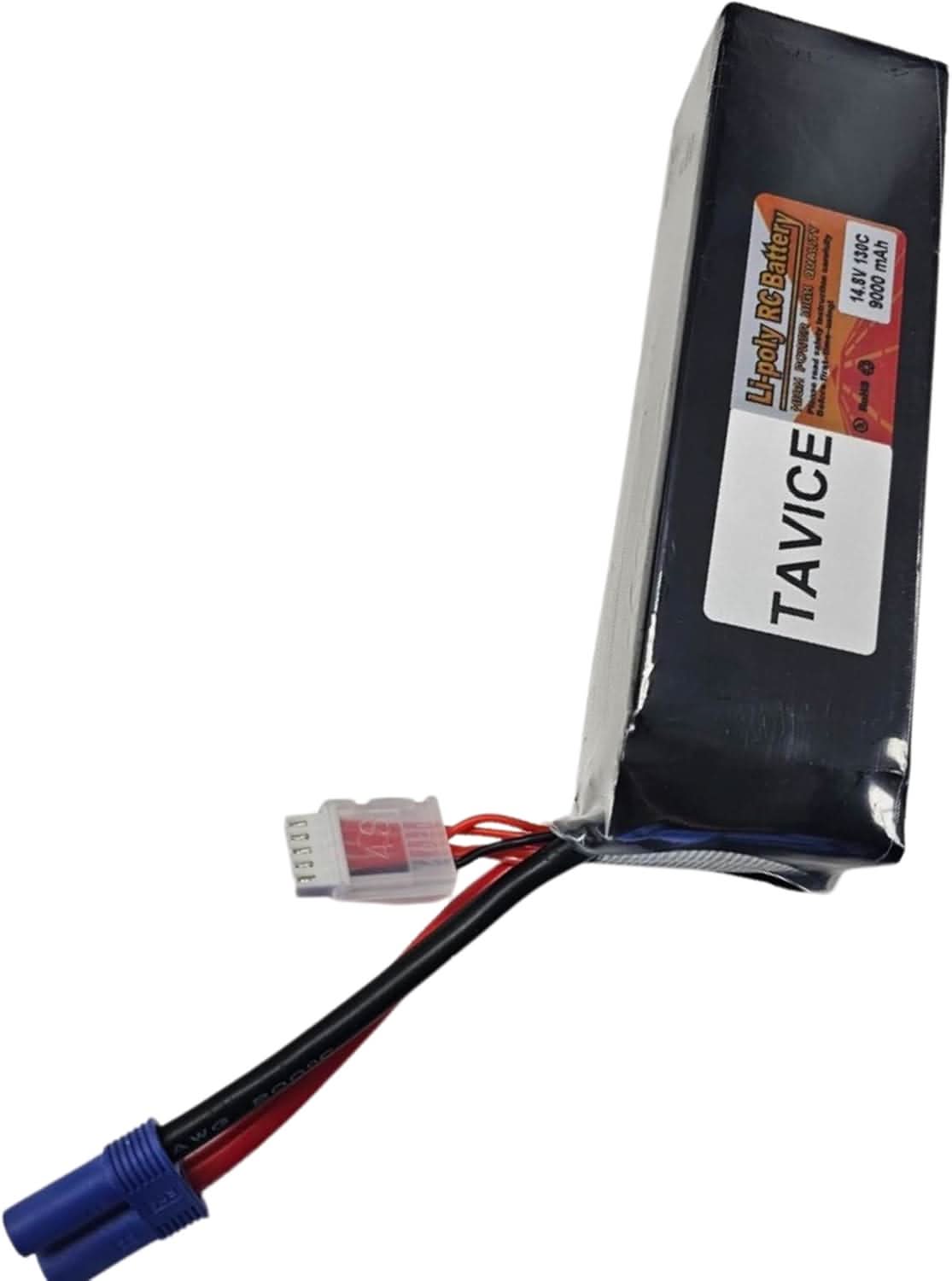 TAVICE 4S LiPo Battery 14.8V 9000mAh 130C with EC5 Connector Compatible with RC Car, Airplane, Jet & Helicopter - Office Catch