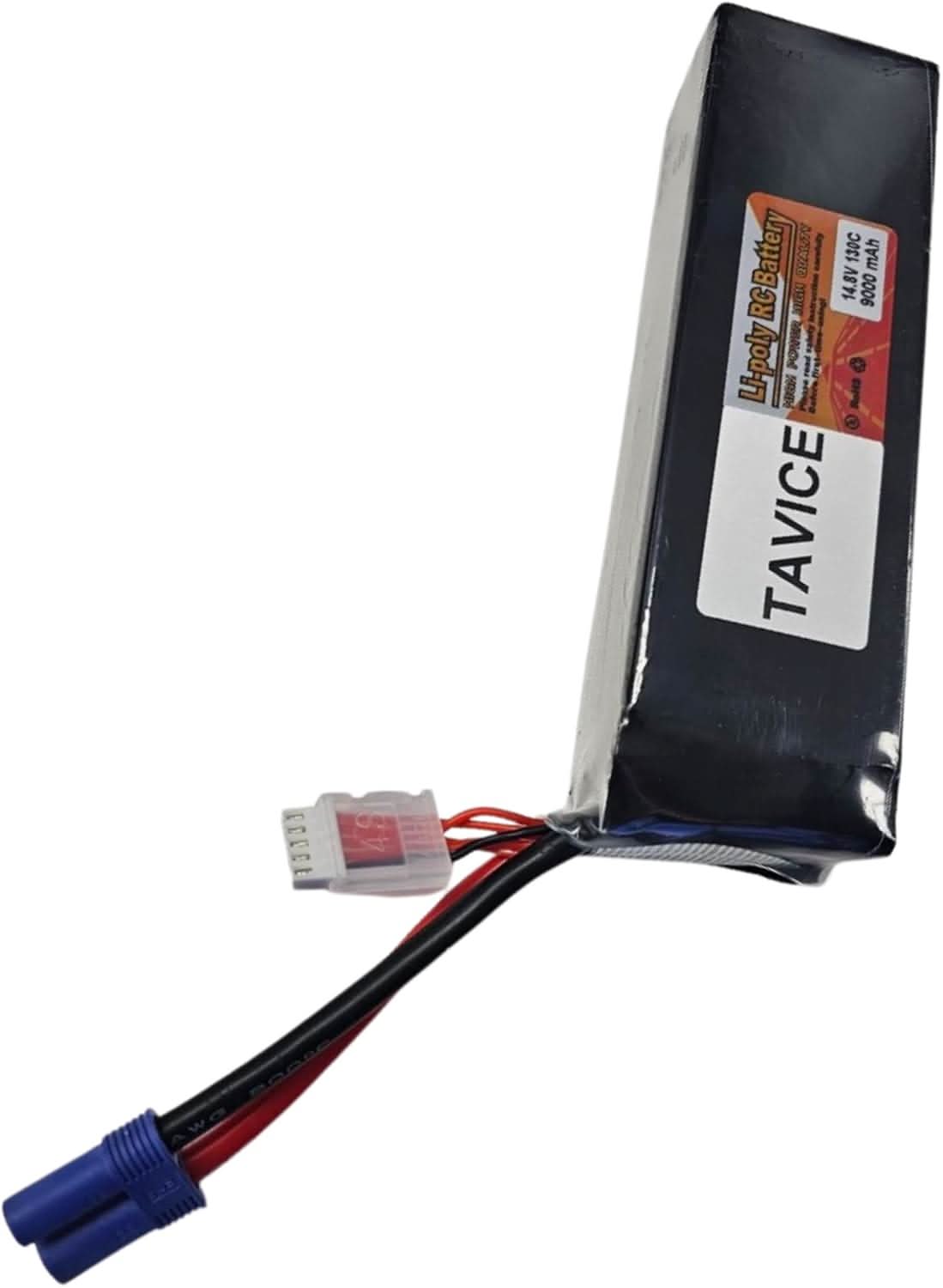 TAVICE 4S LiPo Battery 14.8V 9000mAh 130C with EC5 Connector Compatible with RC Car, Airplane, Jet & Helicopter - Office Catch