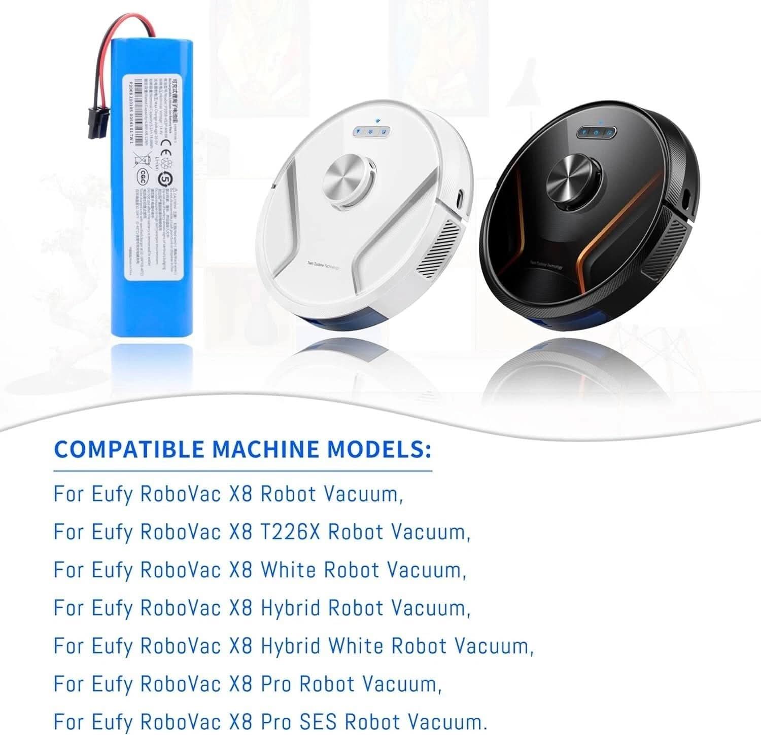TAVICE 6400mAh L70 Replacement Battery Compatible with Eufy RoboVac L70 Hybrid T2190 / T2190G21 Series Robot Vacuum Lithium - Ion Battery Pack (INR18650M26 - 4S2P) - Office Catch