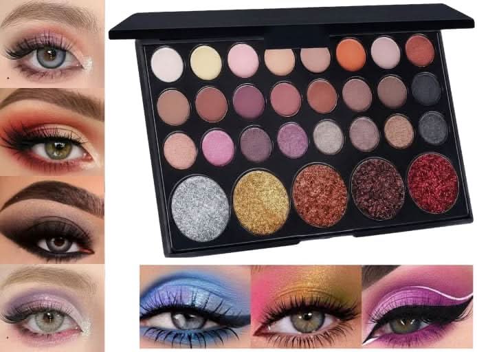 TAVICE All - Matte Eyeshadow Palette with Shimmering Accents 29 - Shade Collection, Portable Beauty Palette for Universal Eye Makeup Looks - Office Catch