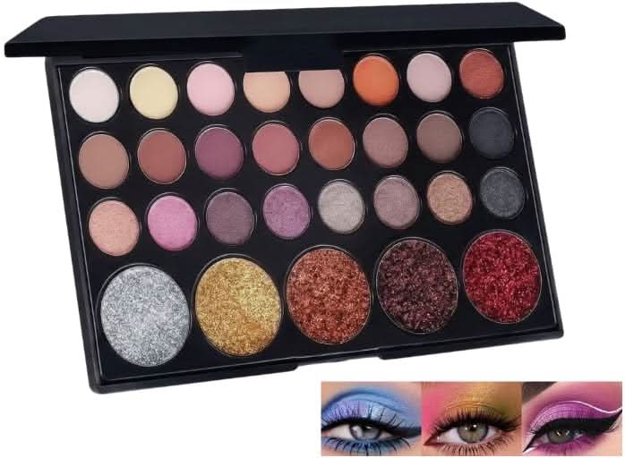 TAVICE All - Matte Eyeshadow Palette with Shimmering Accents 29 - Shade Collection, Portable Beauty Palette for Universal Eye Makeup Looks - Office Catch