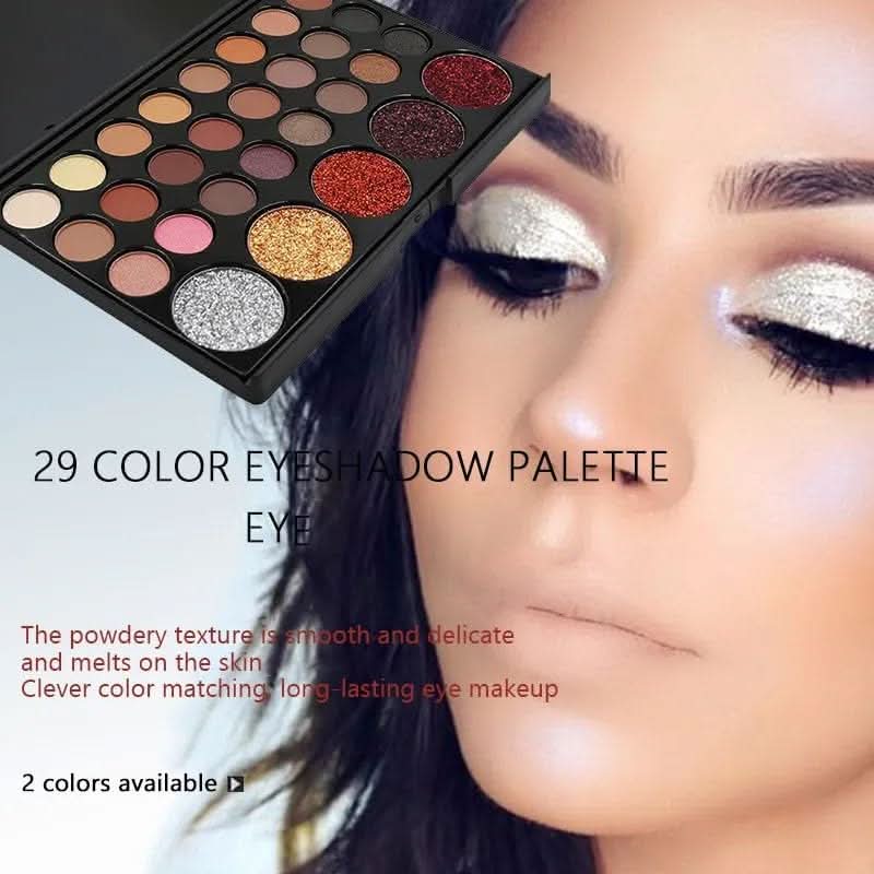 TAVICE All - Matte Eyeshadow Palette with Shimmering Accents 29 - Shade Collection, Portable Beauty Palette for Universal Eye Makeup Looks - Office Catch