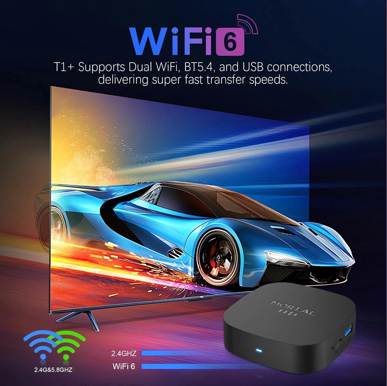 Tavice Android TV Box 8K Ultra HD | 5G WiFi Streaming Media Player with Quad - Core Processor, HDMI Output & Plug - and - Play Setup - Office Catch