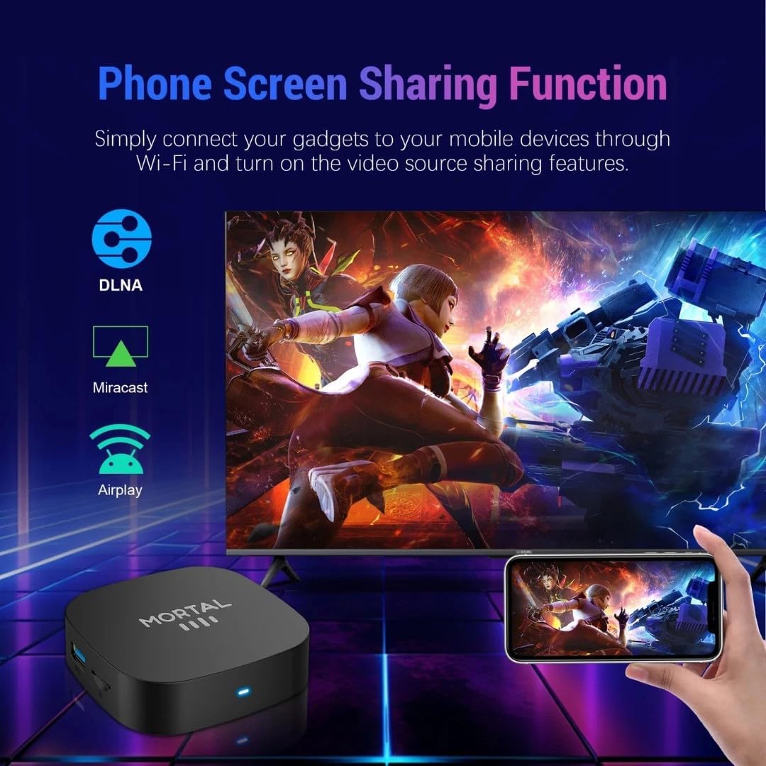 Tavice Android TV Box 8K Ultra HD | 5G WiFi Streaming Media Player with Quad - Core Processor, HDMI Output & Plug - and - Play Setup - Office Catch