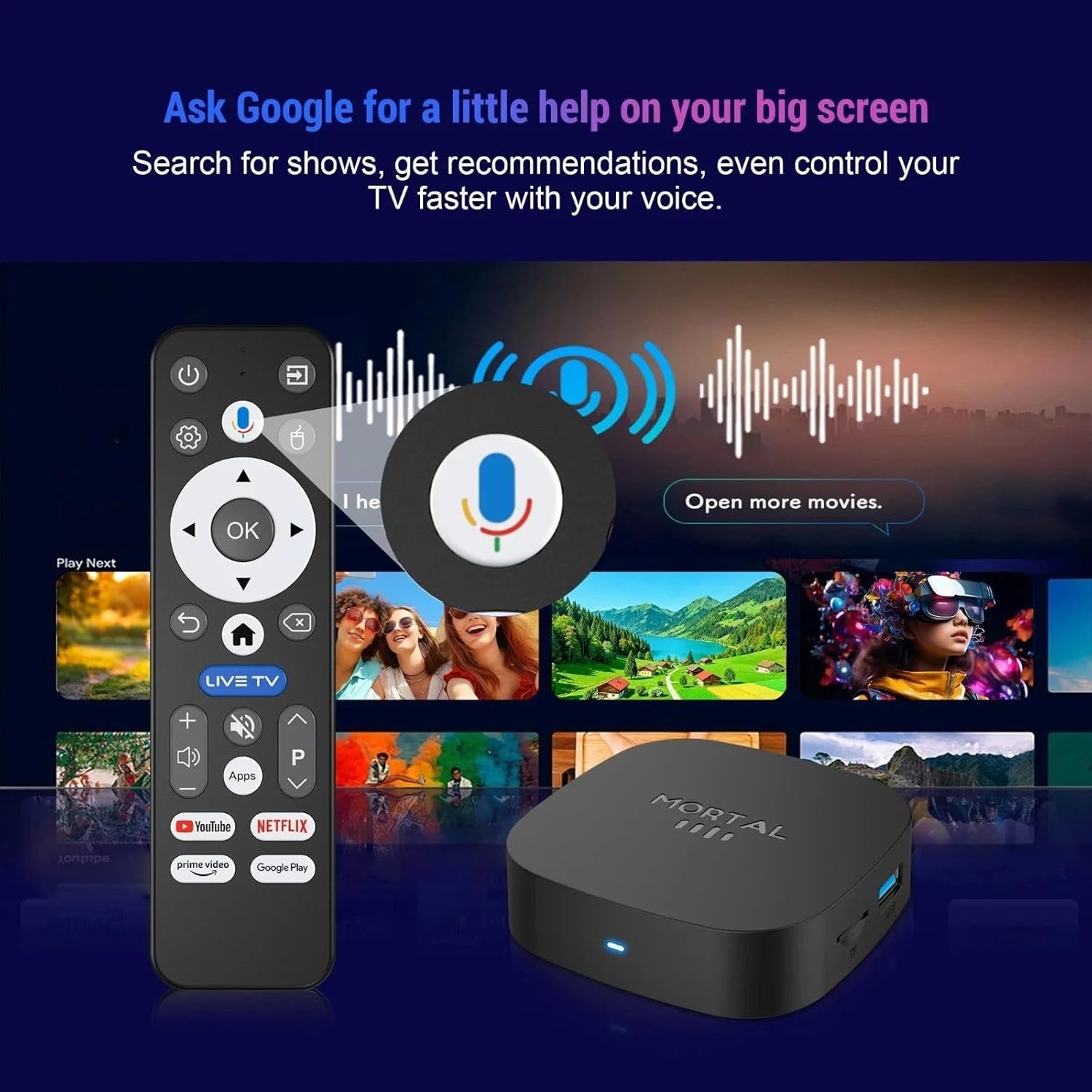 Tavice Android TV Box 8K Ultra HD | 5G WiFi Streaming Media Player with Quad - Core Processor, HDMI Output & Plug - and - Play Setup - Office Catch