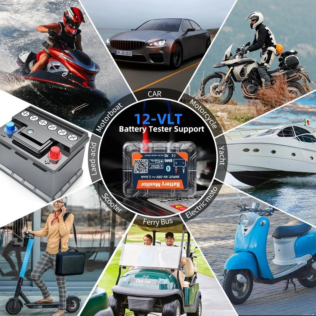 TAVICE Bluetooth 4.0 12V Car Battery Monitor BM6 Wireless Battery Health Tester with App - Office Catch