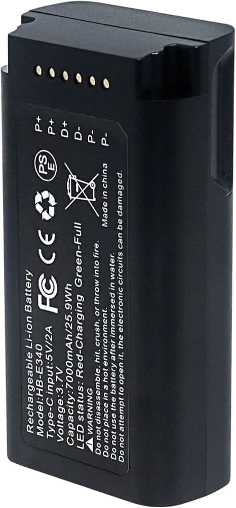 TAVICE E340 Replacement Battery Compatible with eufy Security Video Doorbell E340 7000mAh Rechargeable Battery with USB - C Port - Office Catch