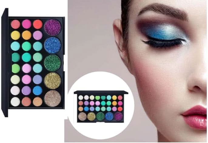 TAVICE Eye Makeup Palette 29 Highly Pigmented Colors in Matte, Shimmer & Metallic Shades - Office Catch