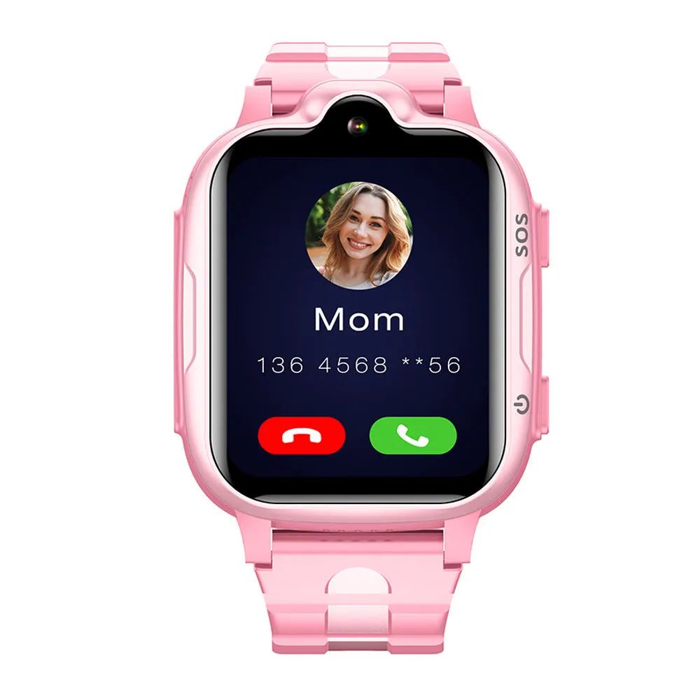 Tavice Kids 4G Smartwatch (Pink) Waterproof GPS Tracker with SIM, Voice & Video Calls, Camera, SOS Emergency Alert & Educational Games - Office Catch