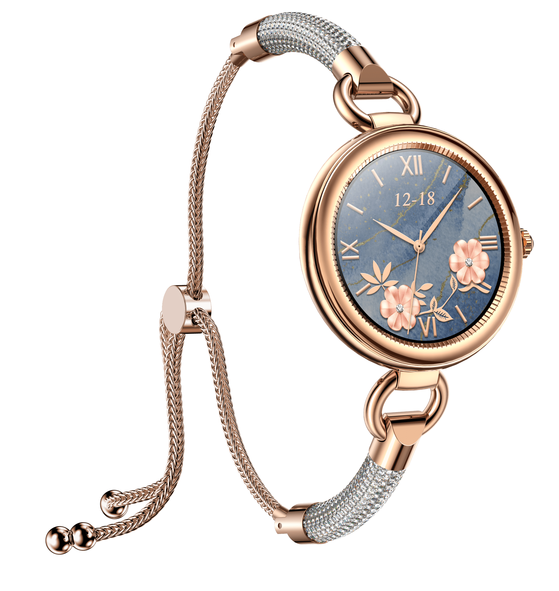 Tavice Misso Smartwatch for Women | Silver Jewellery Strap, 1.19" AMOLED Display with Gold Watch Face, Bluetooth Calling, AI Voice, Heart Rate, Sleep, Camera & Fitness Tracking - Office Catch