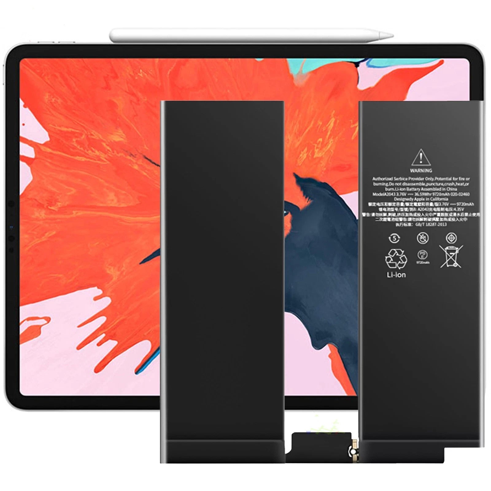 TAVICE Replacement Battery Model A1670 Compatible with iPad Pro 12.9" 2nd Gen 2017 (A1670, A1671, A1821) 13000mAh High - Capacity Li - ion Polymer 0 - Cycle Tablet Battery - Office Catch