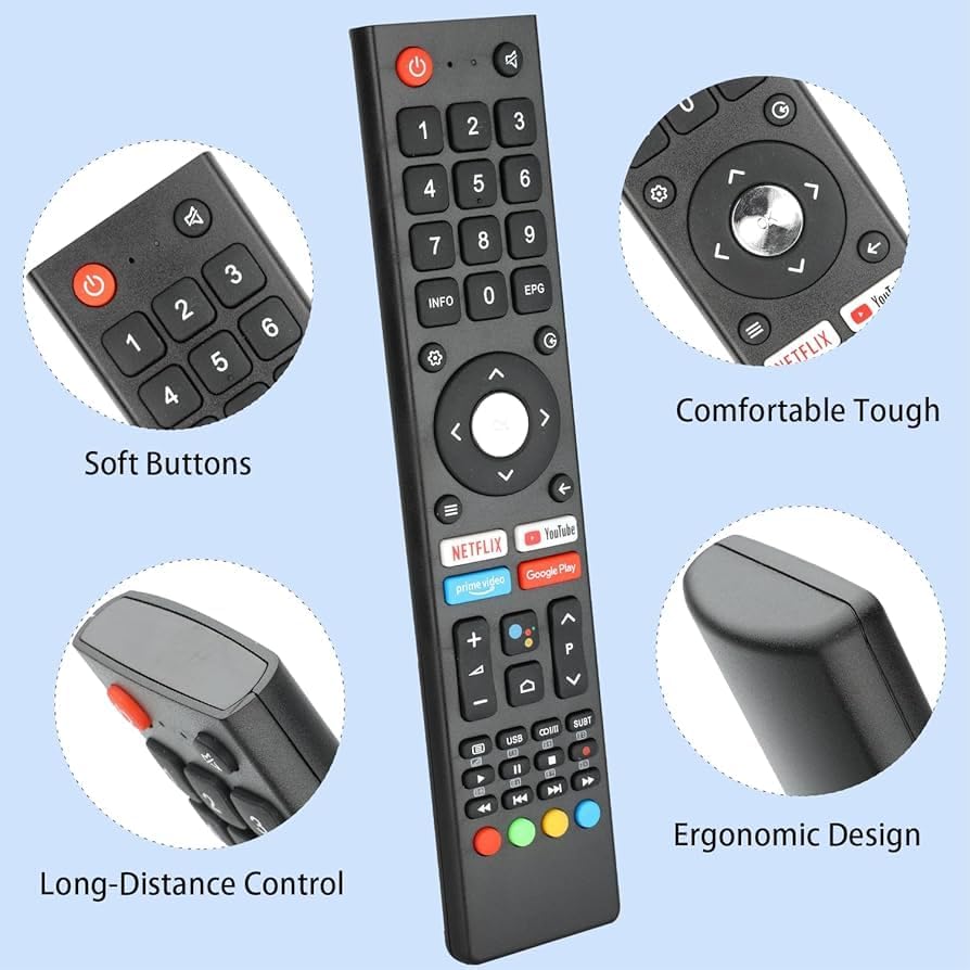 TAVICE Replacement Remote Control (2 Pack) for CHIQ L40K5 and Changhong TVs – Compatible with Model GCBLTV02ADBBT - Office Catch