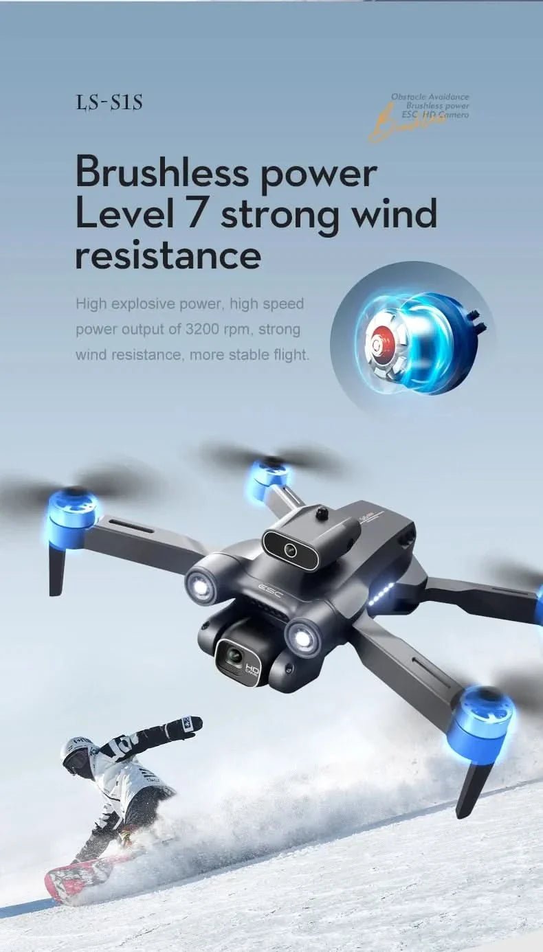 Tavice S1S Max Foldable FPV Drone with 6K Camera | Brushless RC Quadcopter, Optical Flow, WiFi FPV, 18 - Min Flight Time - Office Catch