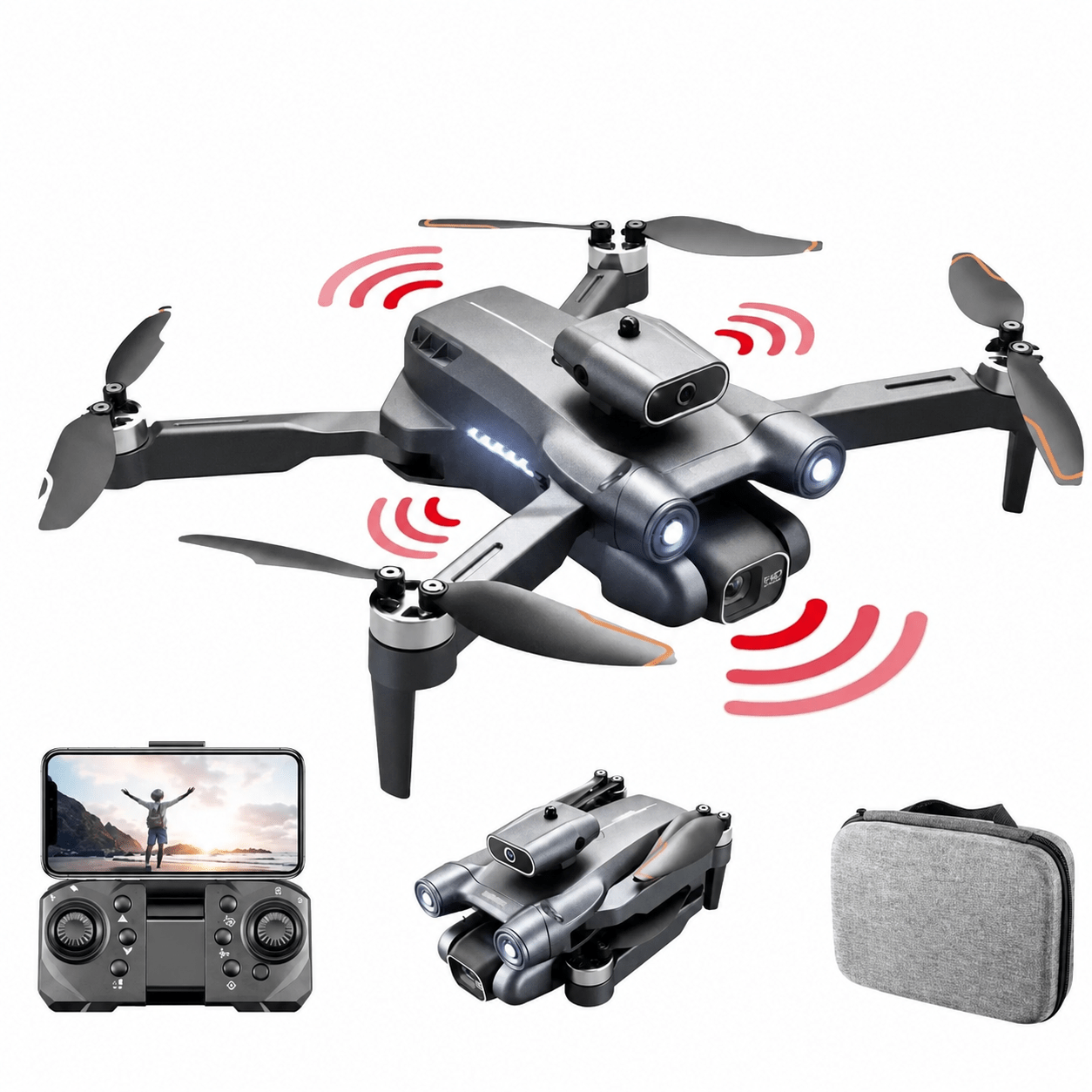 Tavice S1S Max Foldable FPV Drone with 6K Camera | Brushless RC Quadcopter, Optical Flow, WiFi FPV, 18-Min Flight Time - Office Catch