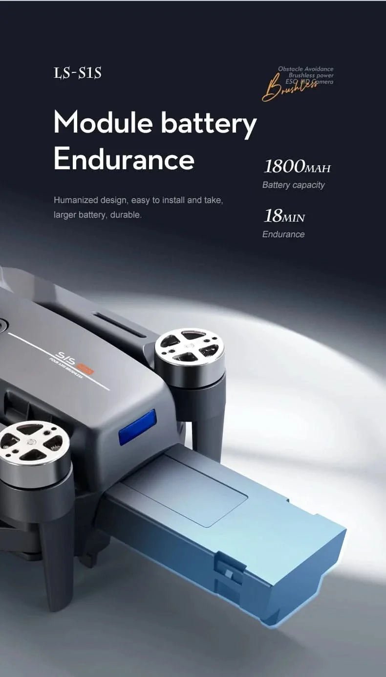 Tavice S1S Max Foldable FPV Drone with 6K Camera | Brushless RC Quadcopter, Optical Flow, WiFi FPV, 18 - Min Flight Time - Office Catch