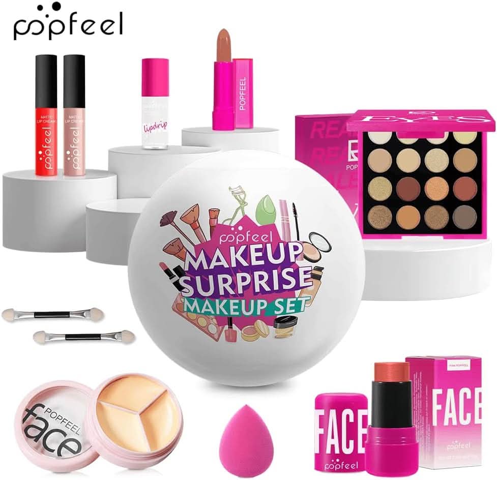 TAVICE Surprise Makeup Ball Gift Set Festive Cosmetic Bundle for Special Occasions, Perfect Birthday Surprise Makeup Sphere - Office Catch