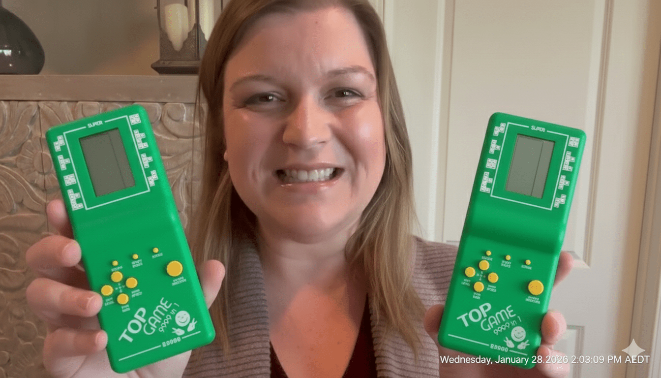 TAVICE TOP Game Mini 3" Handheld – 9,999 Retro Arcade & Puzzle Games, Portable Classic Gaming - Office Catch