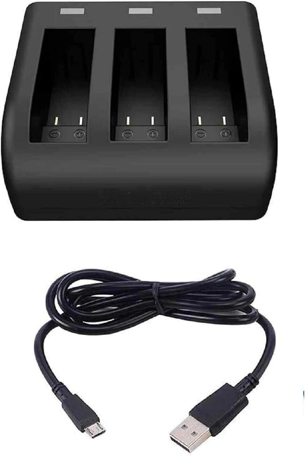 TAVICE Ultra Fast Charging USB Triple Battery Charger Kit with 3 Replacement Batteries for GoPro HERO3 HERO3+ HERO4 Action Pro - Office Catch