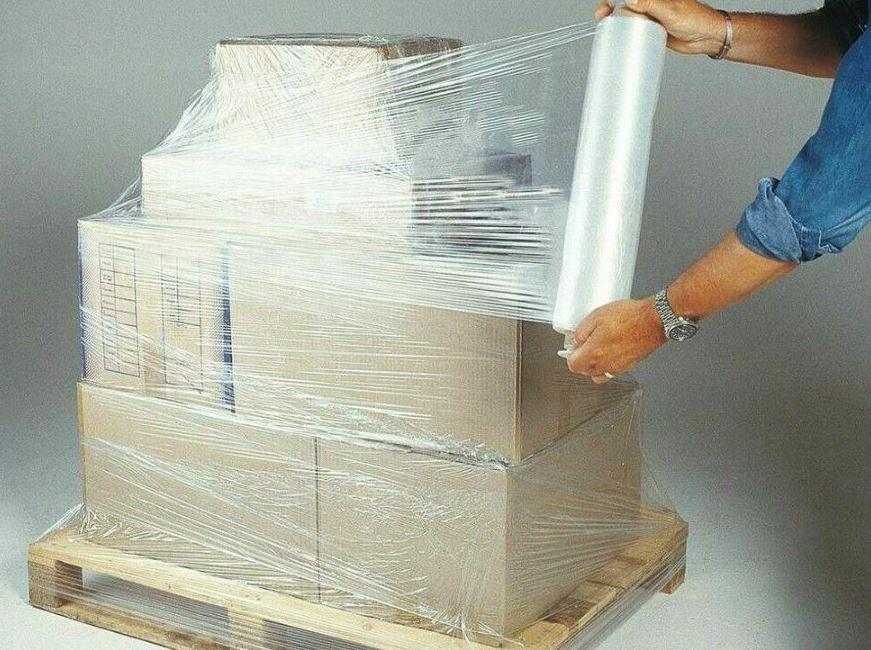 1 Roll | Stretch Film / Pallet Wrap CLEAR Hand Use 500mm x 450m | 25UM Pallet Wrap - Office Catch