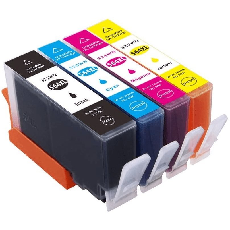 10 Pack Compatible HP 564XL Inkjet Cartridges CN684WA+CB323WA-CB325WA [4BK,2C,2M,2Y] - Office Catch