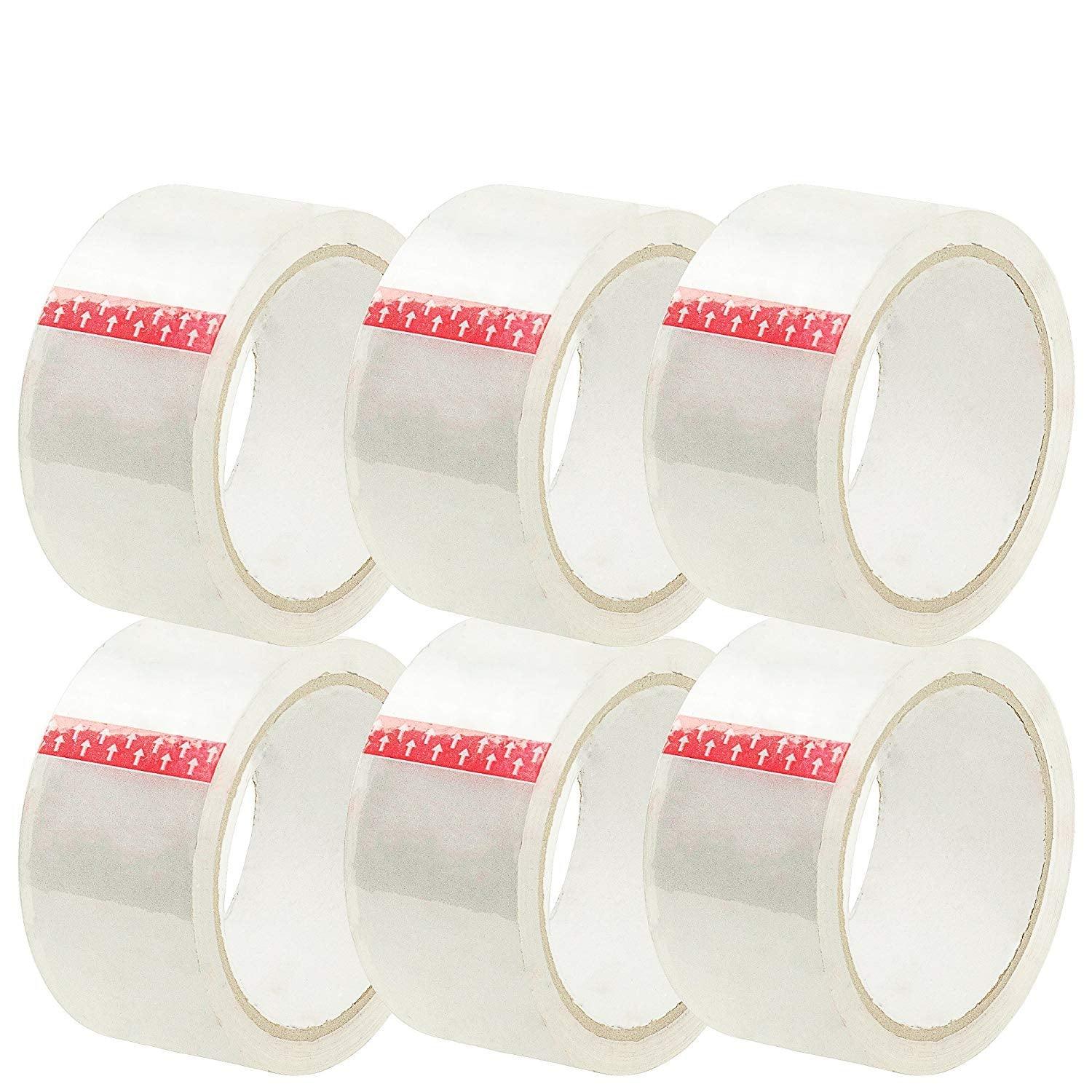 12Pack | Clear Packing Sticky Tape for Packaging Shipping Moving | Strong Adhesive | 48mm x 75meter - Office Catch