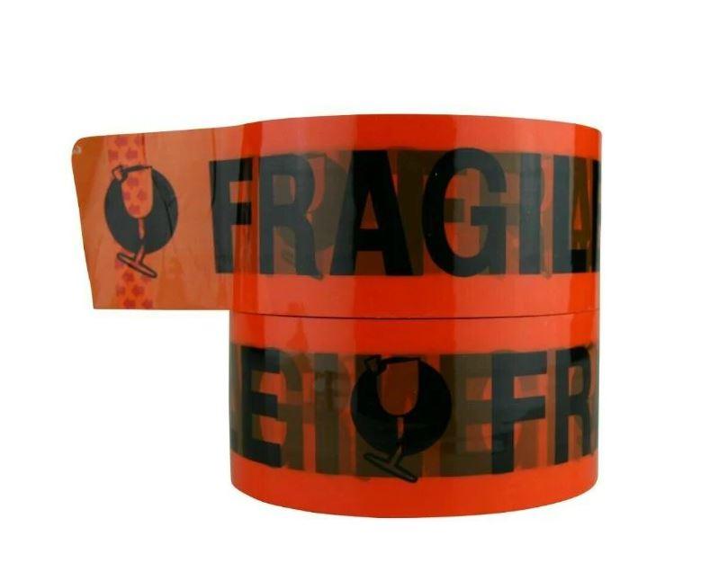 12Rolls | Fragile Packing Tape | 75M x 48mm | Strong Packaging Sticky Tapes - Office Catch